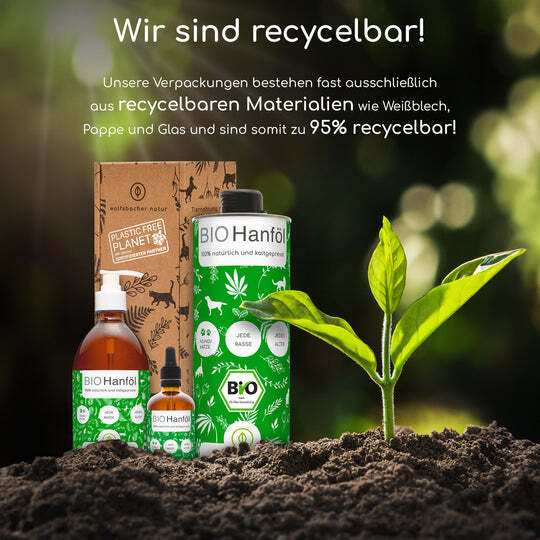 Wolfsbacher Natur Ergänzungsfutter & Aufzucht Wolfsbacher Natur Bio Hanföl 50 ml