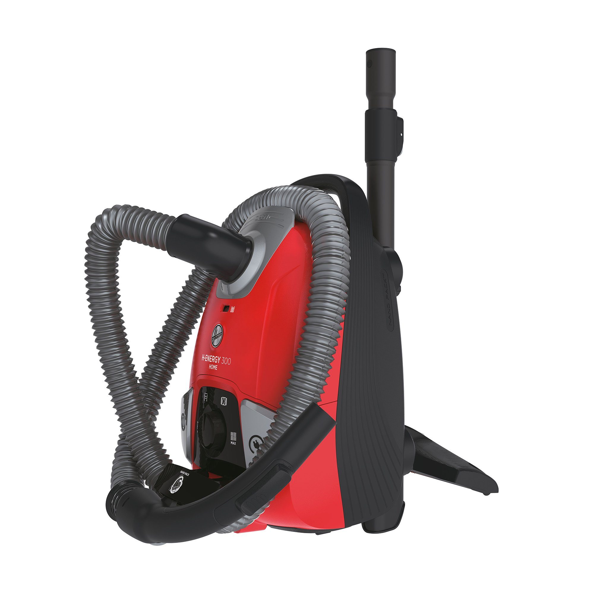 Hoover Bodenstaubsauger HE310HM 011, 850,00 W, mit Beutel, NANOPACK ™, Saugregler am Griff, 2in1 Tool