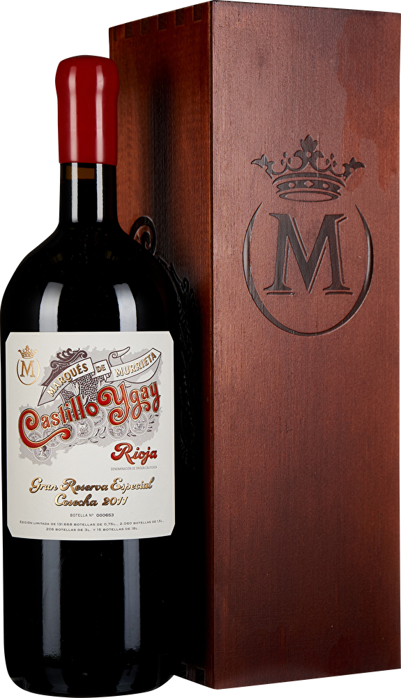 Marqués de Murrieta Castillo Ygay Rioja Gran Reserva Especial Magnum 2011 in Holzkiste