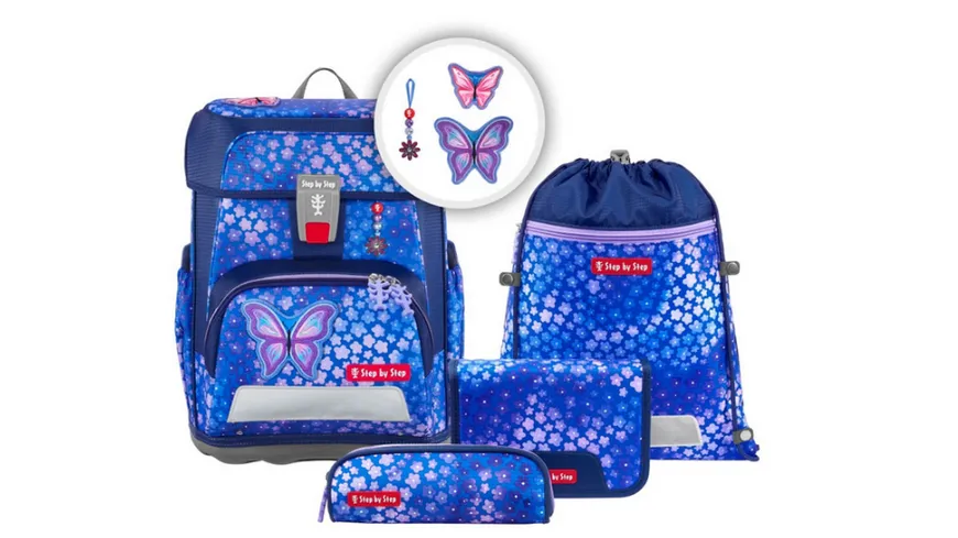 Step by Step CLOUD Schulranzen-Set 5teilig Butterfly Maja