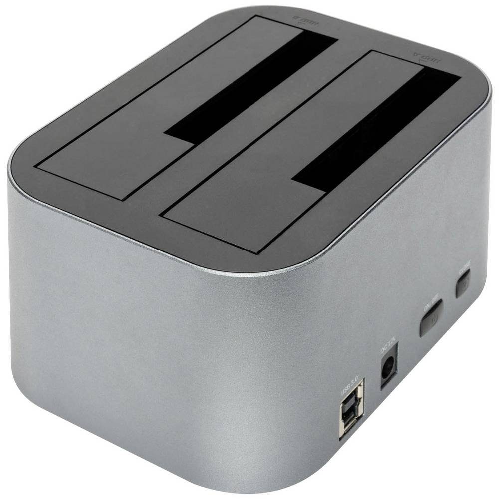 Digitus Festplatten-Dockingstation SATA Docking Station USB3.0, 2-port, 2.5″/3.5″, mit Clone-Funktion
