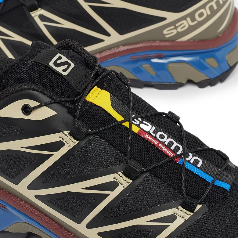 Salomon XT-6 black/falcon/cow hide