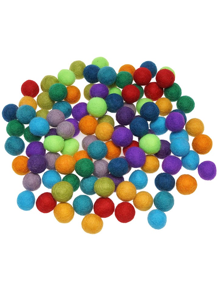 SUNNYSUE Filzkugeln in Bunt - 120 Stück günstig kaufen onesize