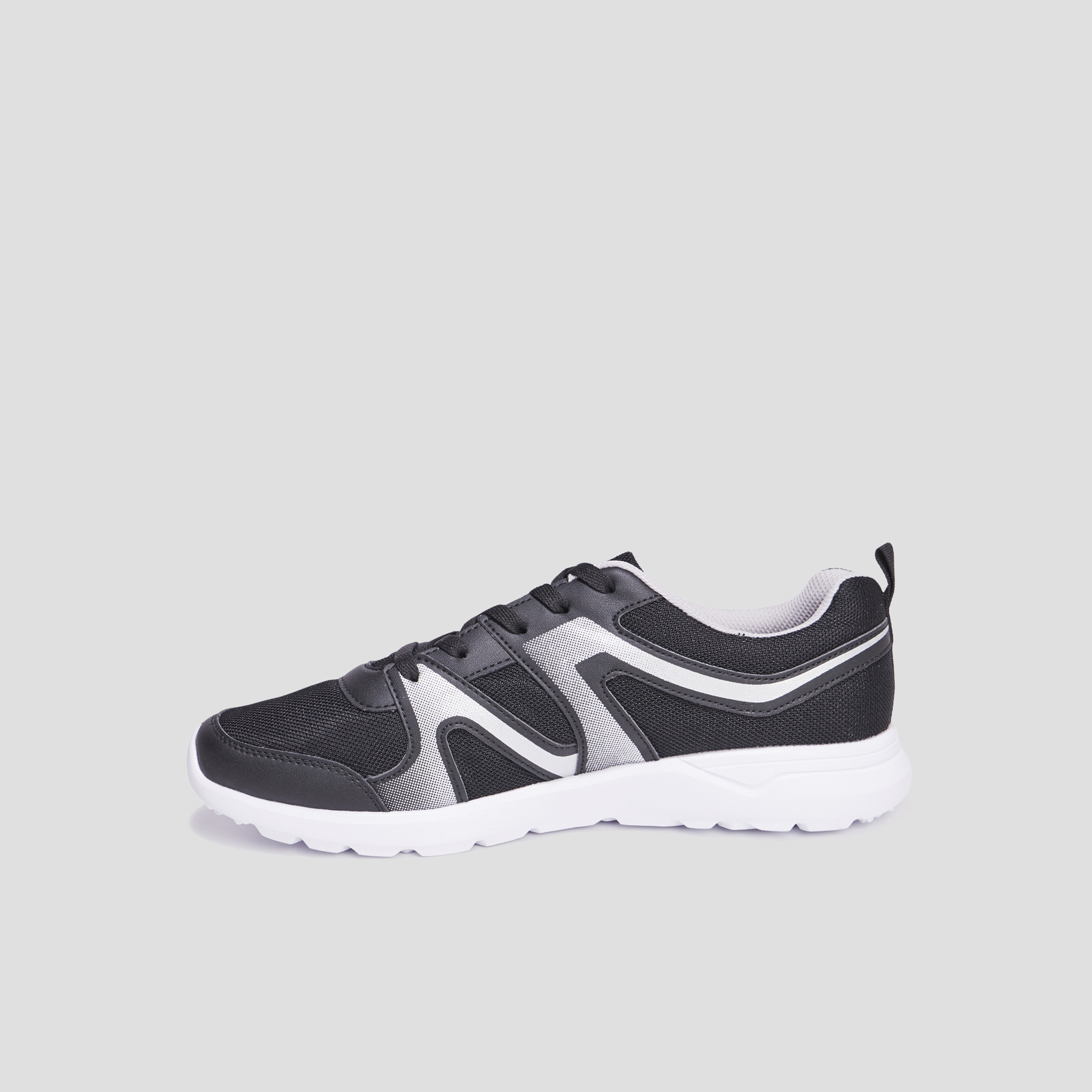 Baskets running à lacets Rexited noir homme | La Halle