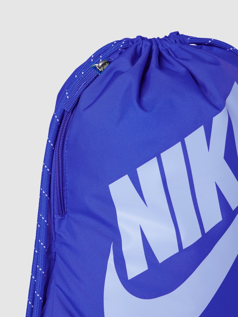 Rucksack mit Label-Print Modell 'Heritage' in royalblau