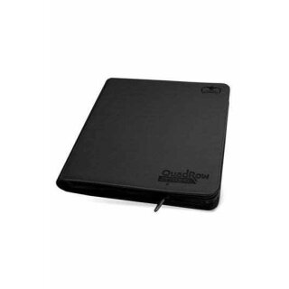 Ultimate Guard 12-Pocket QuadRow ZipFolio XenoSkin Black