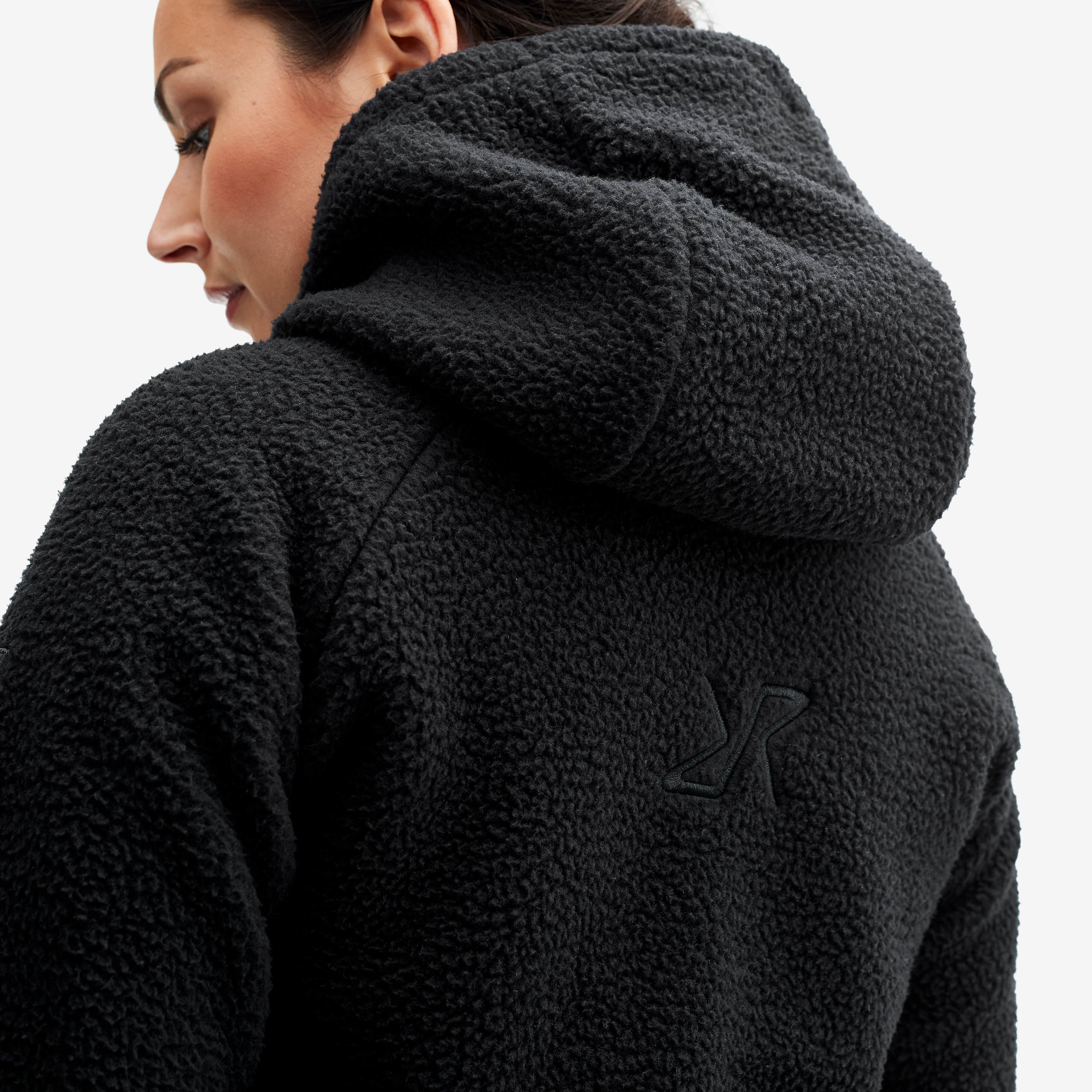 Sherpa Hoodie Femme Caviar