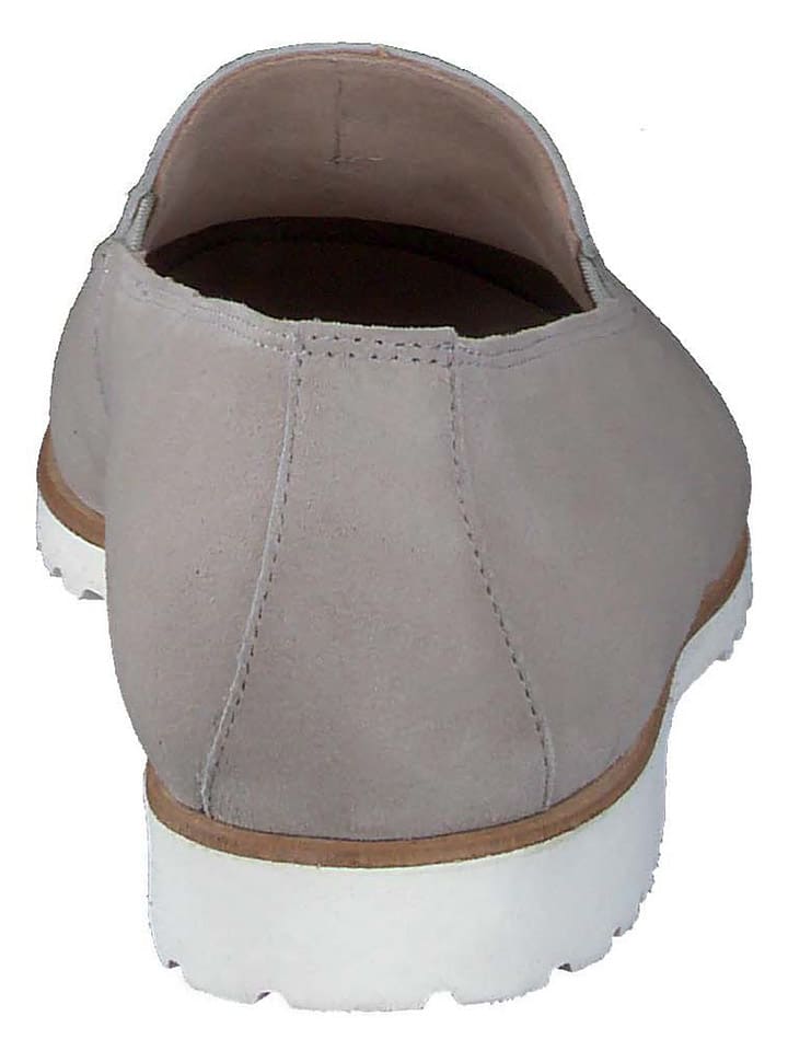 Paul Green Leder-Slipper  in Grau günstig kaufen