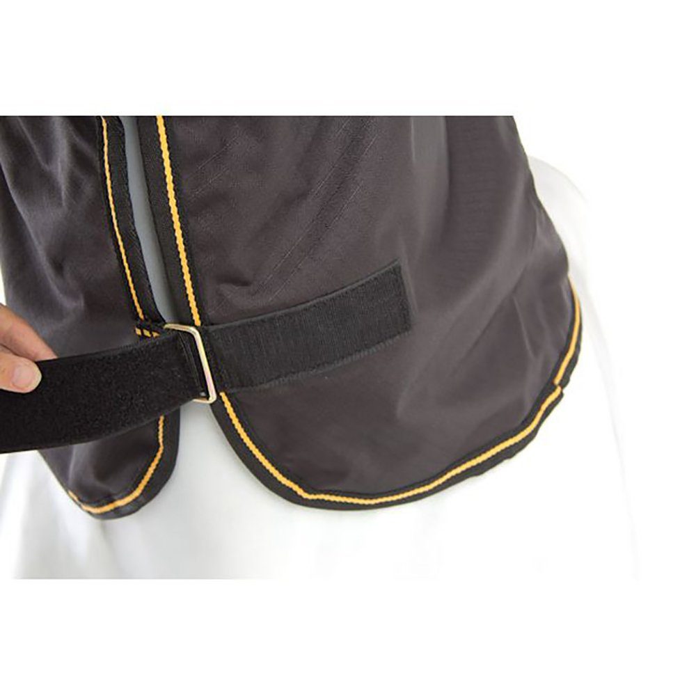 Bucas Pferde-Regendecke Bucas Irish Turnout Light 50g + Neck Set 1200D - black/gold