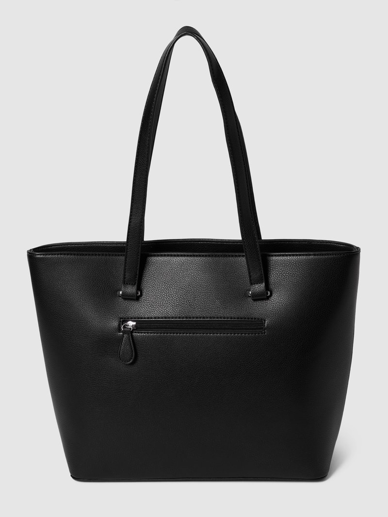 Shopper mit Label-Applikation Modell 'FILIPPA' in schwarz