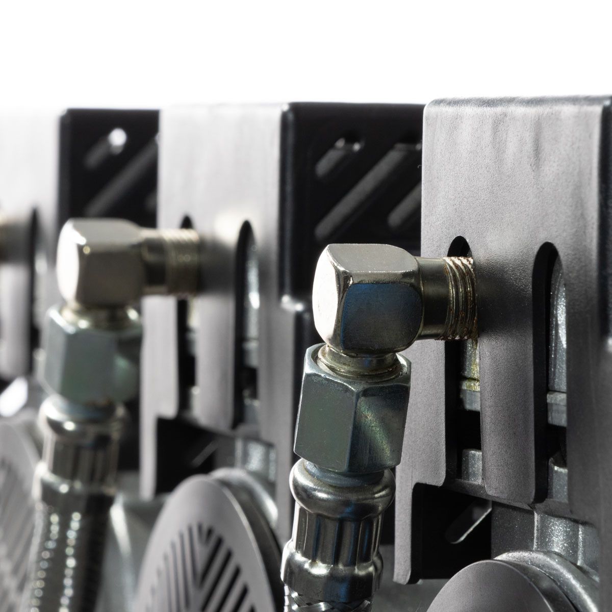 Compresseur Airpress 36537 LMO 100-380 Silent, sans huile, 8 bar, 3 ch (3 x 1 ch) / 2,25 kW, 280 l/min, 90 l
