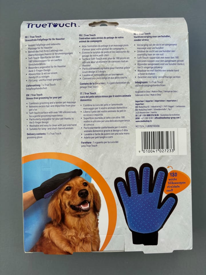 MediaShop Fellpflegehandschuh True Touch in Ohne Farben günstig kaufen onesize