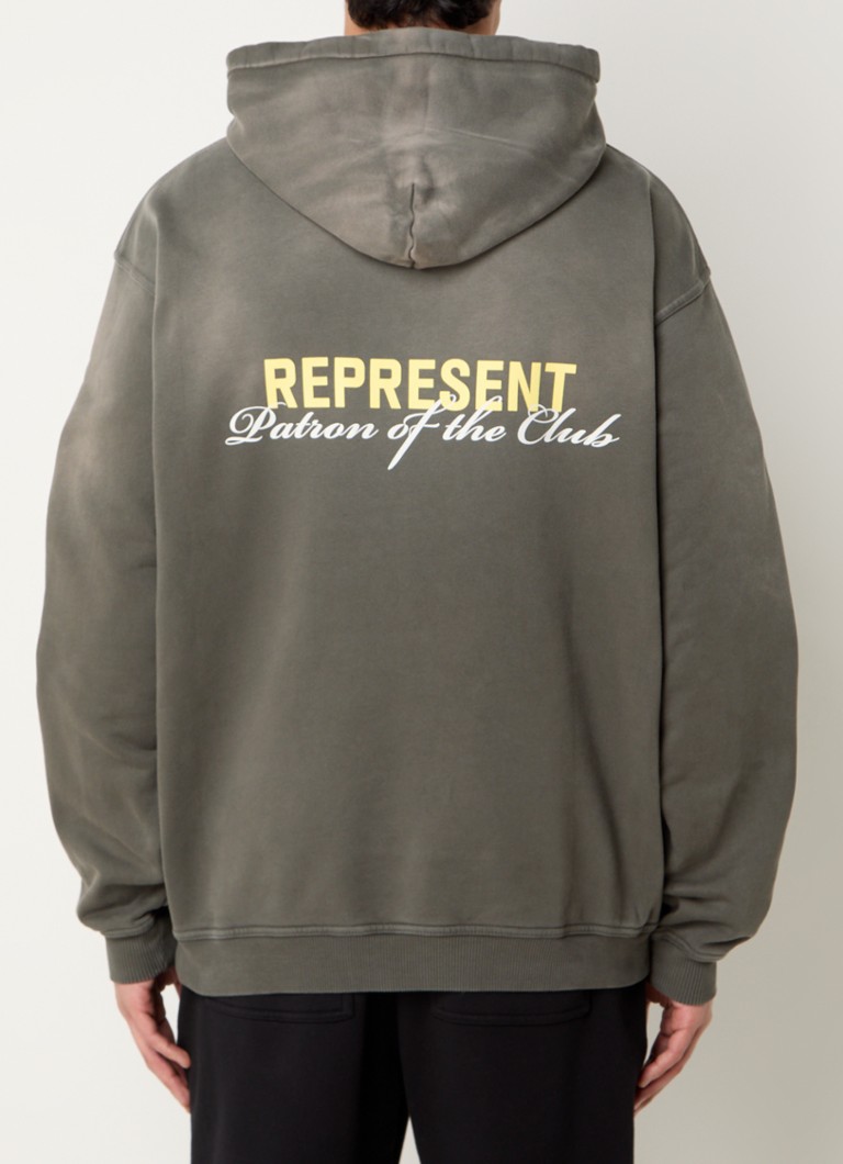 Represent Patron Of The Club hoodie with logo and back print