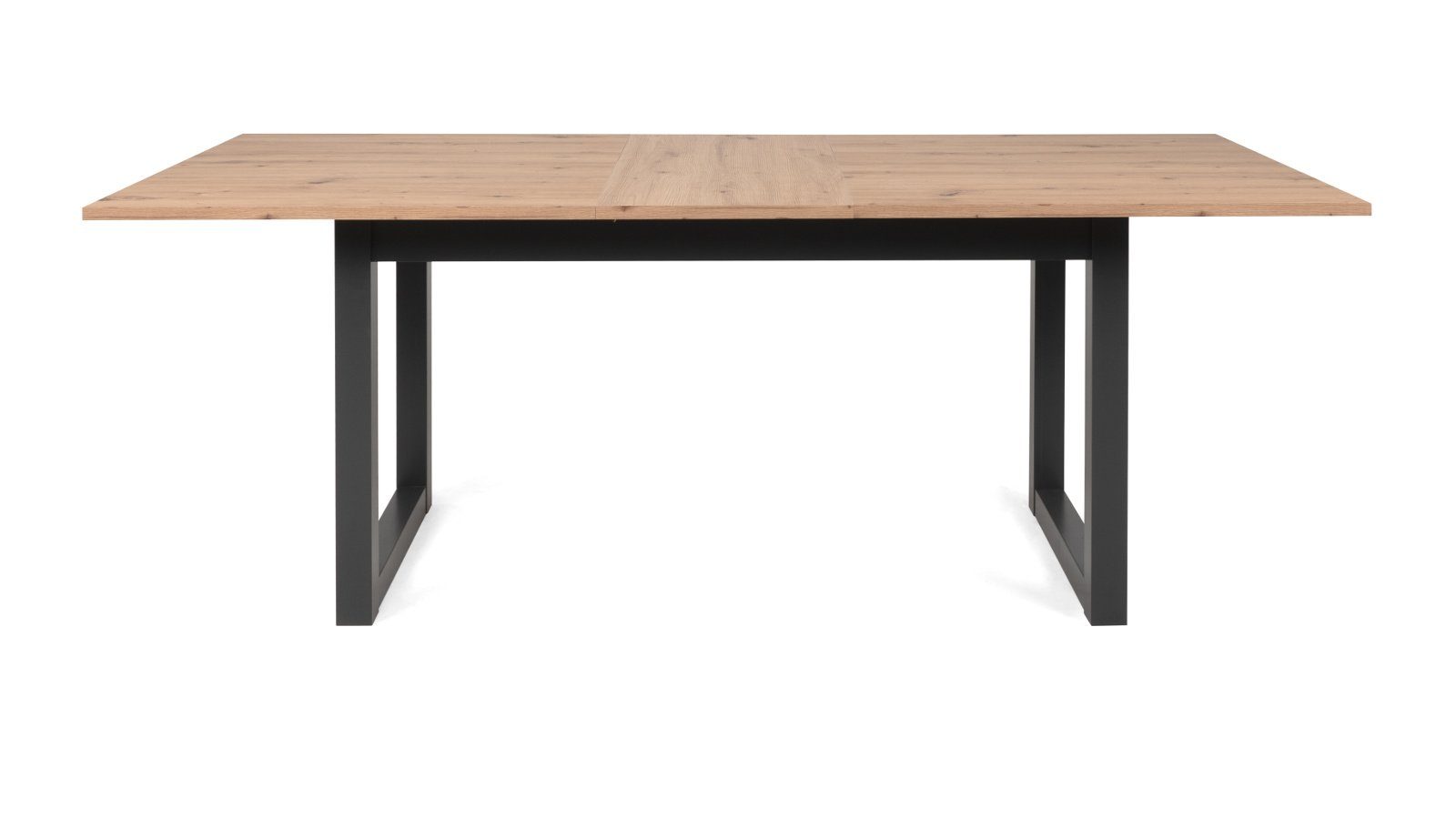 Finori Esstisch Denver (Küchentisch in Artisan Eiche und Anthrazit, ausziehbar 160 - 200 cm), Industrial Design, für bis zu 8 Personen