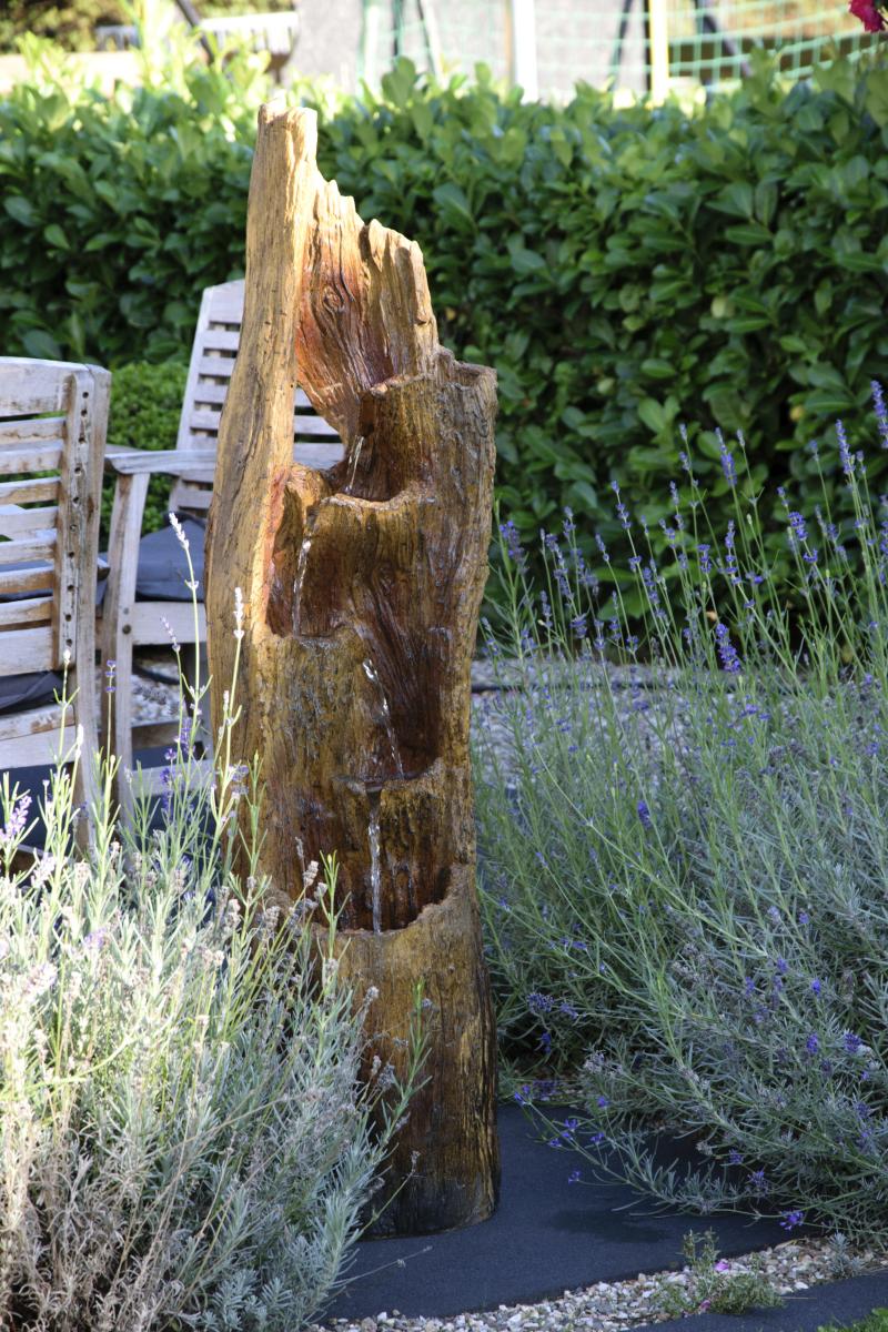 dobar Design-Gartenbrunnen im Baumstamm-Look 96300e