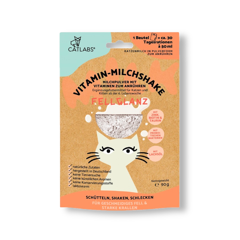Catlab Katzenmilch & Getränke Catlab Vitamin-Milchshake für Katzen Fellglanz