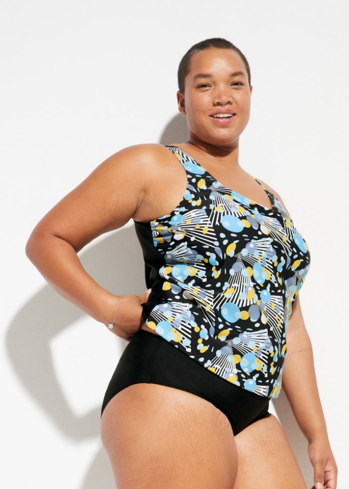 Oversize Tankini Langgröße (2-tlg.Set) aus recyceltem Polyamid