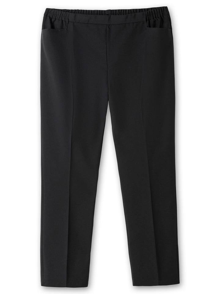 sheego Gerade Hose in schwarz günstig kaufen