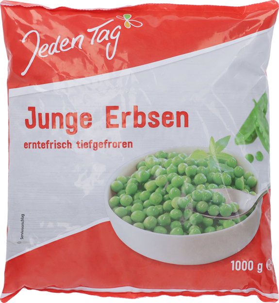 Jeden Tag Junge Erbsen