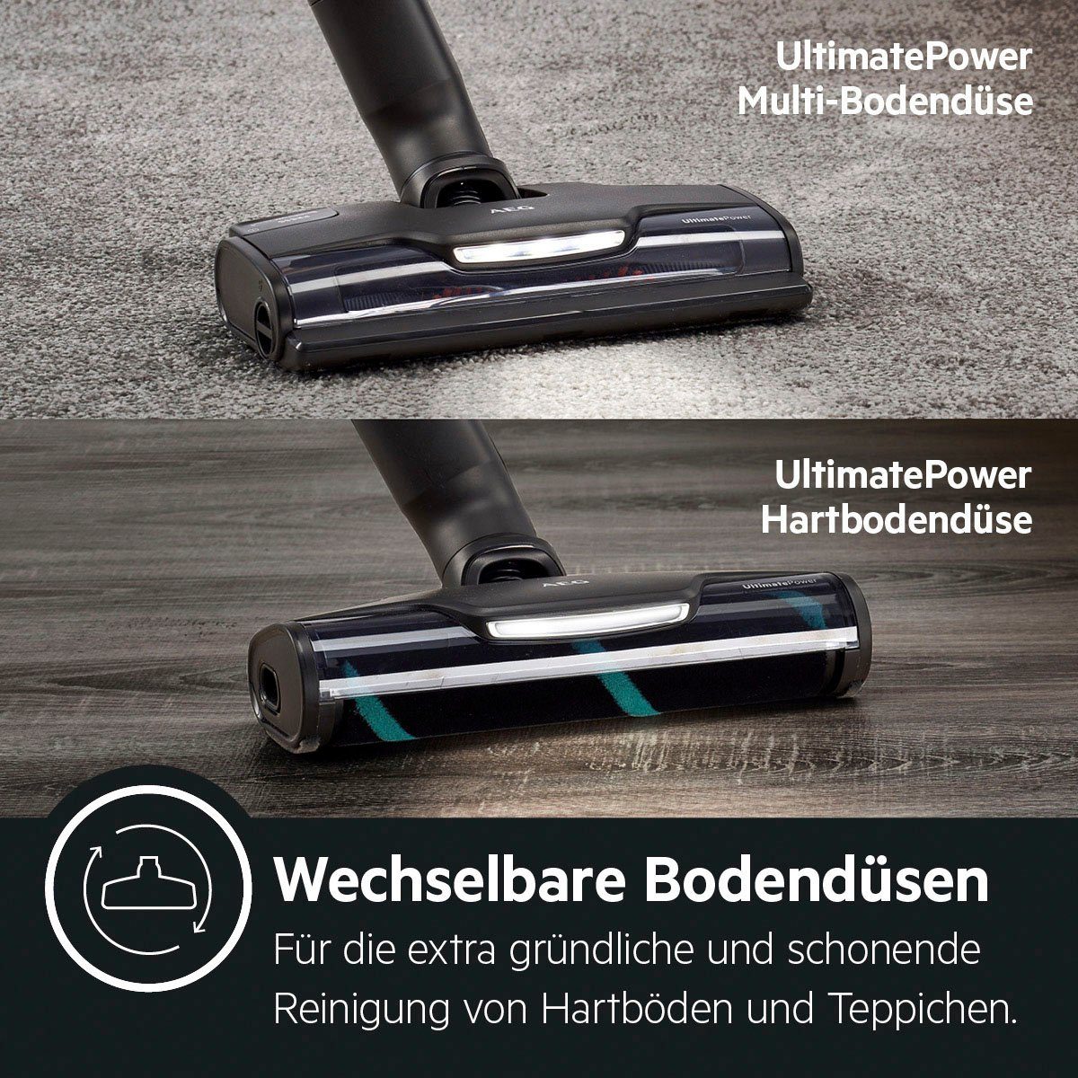 AEG Akku-Hand-und Stielstaubsauger Ultimate 8000 AP81A25ULT, beutellos, 5-stufige Filtration