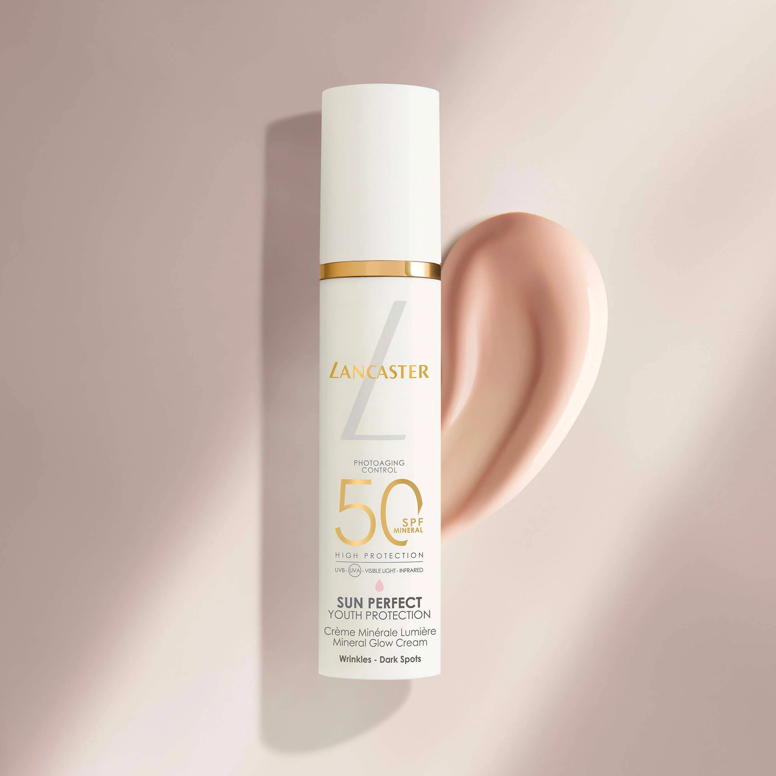 Sun Perfect Mineral Glow Cream SPF 50 - Magas védelemmel ellátott arcápoló fényvédő.