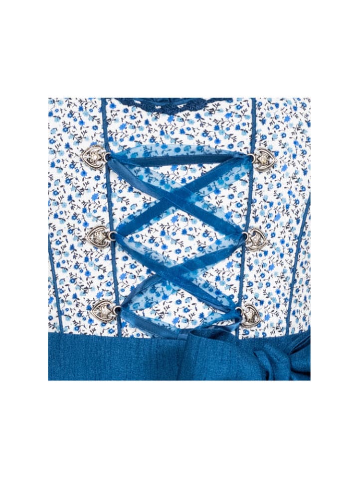 Nübler Kinderdirndl 3-teilig Doris in Blau günstig kaufen