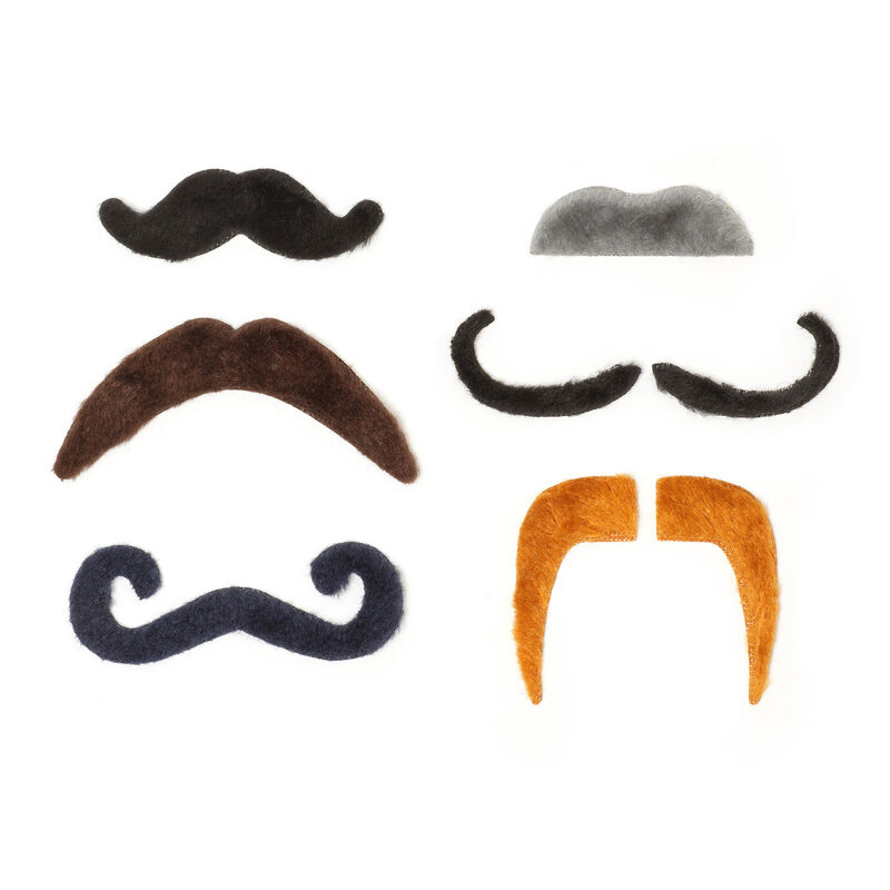 Sada 6 samolepiacich umelých fúzikov - Hot Mou-Stache
