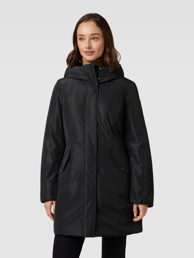 Jacke mit Kapuze in schwarz
