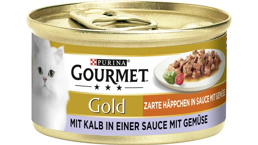 PURINA GOURMET Gold Zarte Häppchen mit Kalb & Gemüse 85 g