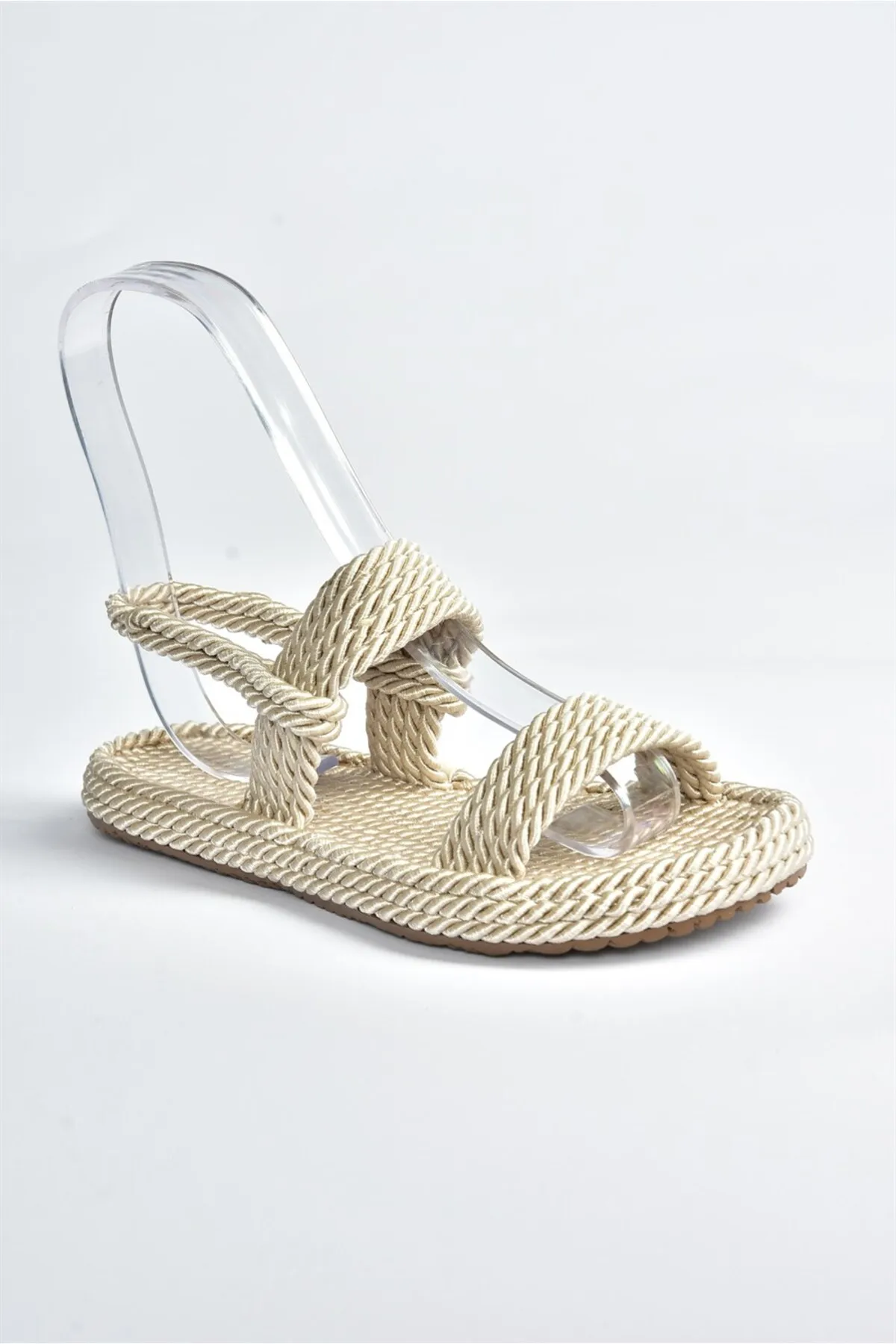 Fox Shoes  Ten Rope String Straw Damensandalen K596012104