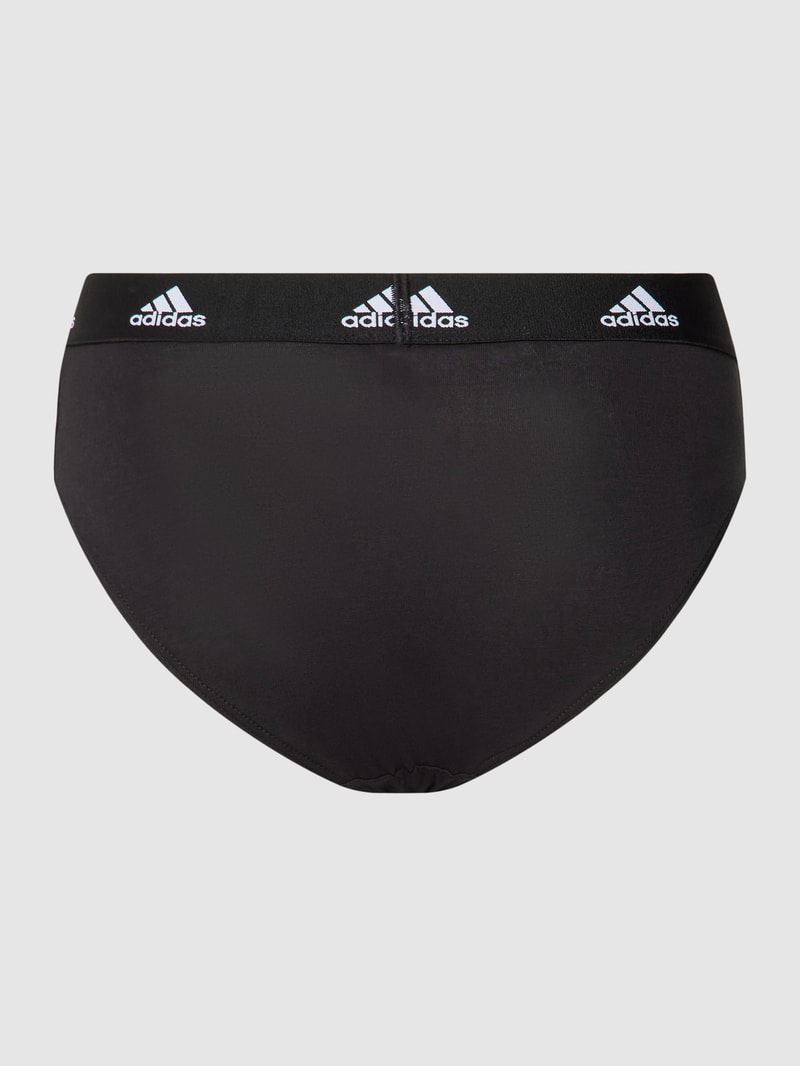 Slip mit Logo-Print in schwarz