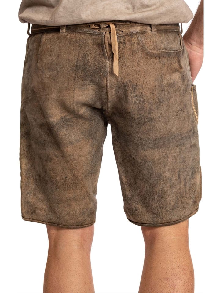 MADDOX Lederhose HORN in stein günstig kaufen