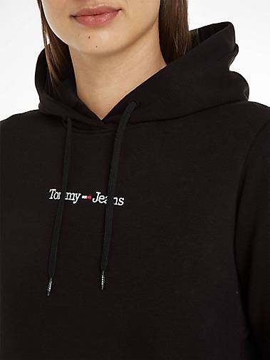 TOMMY-JEANS Damen Hoodie TJW REG SERIF LINEAR HOODIE