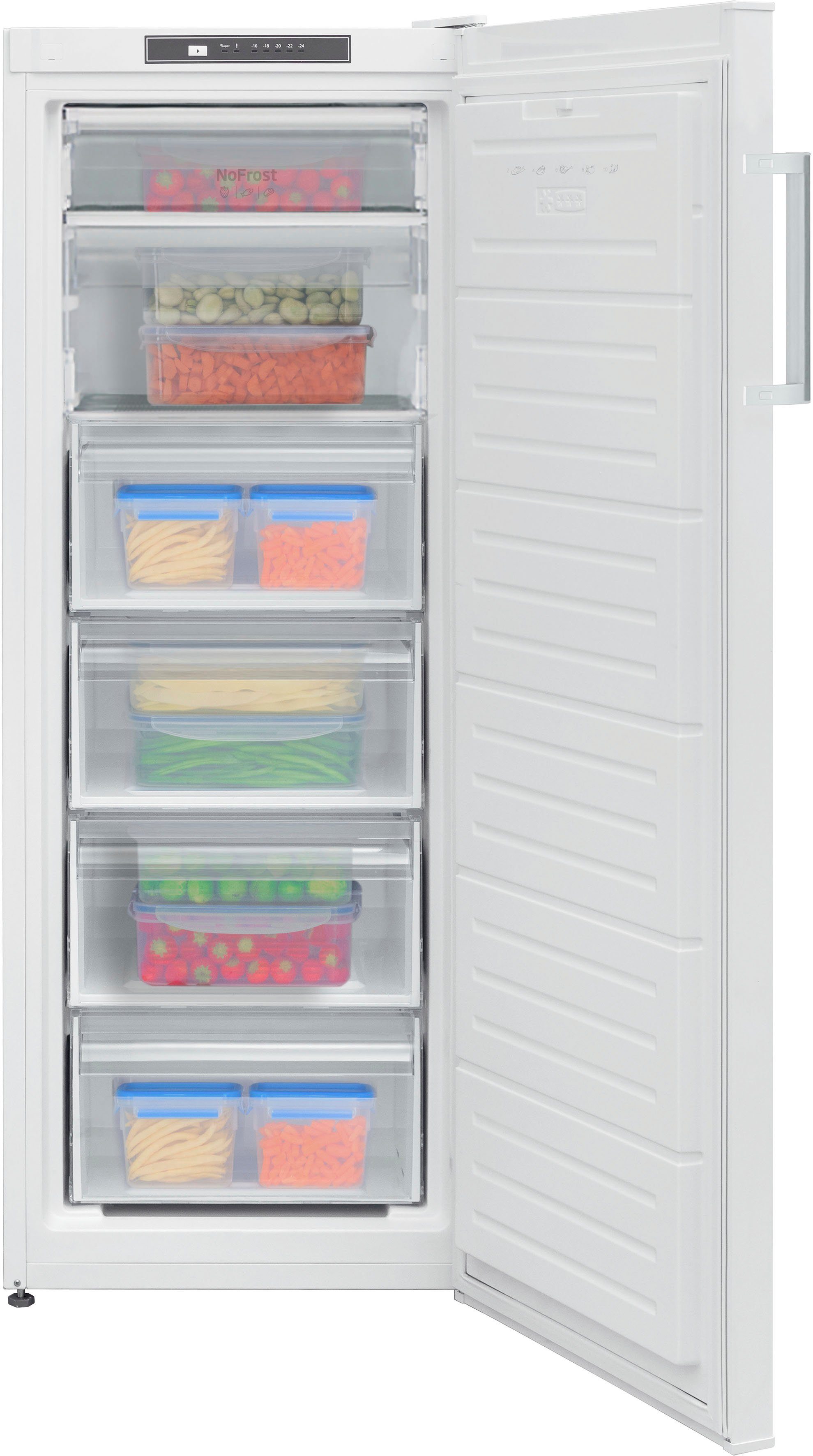 Amica Gefrierschrank GSN 324 160 W, 145,5 cm hoch, 54,0 cm breit, No Frost, Holiday-Schaltung, Inverter Kompressor
