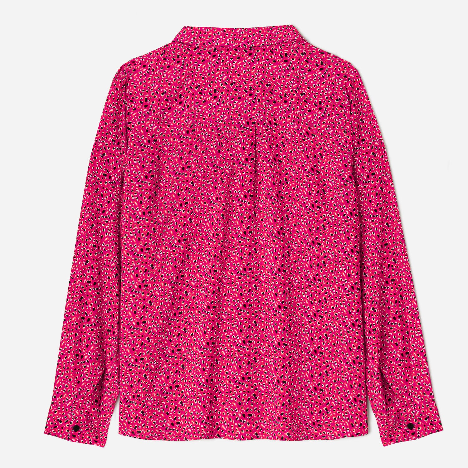 Chemise TEXTO fuchsia à motif léopard