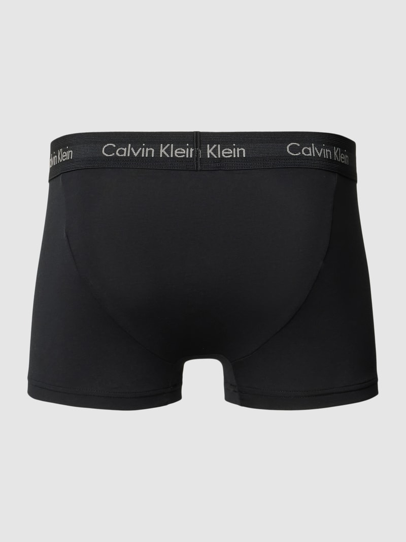 Trunks mit elastischem Bund im 3er-Pack in schwarz