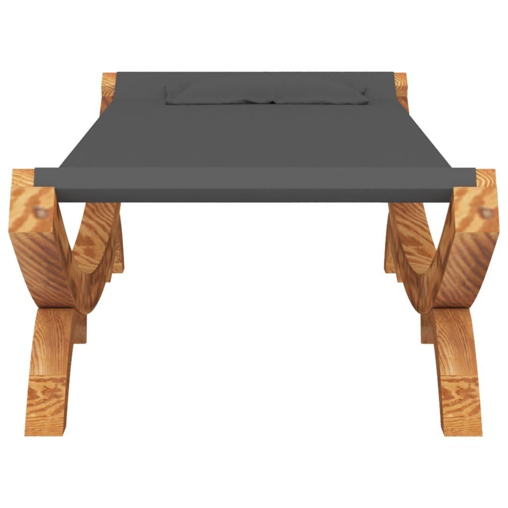 vidaXL Hängematte Hängematte 100x188,5x44 cm Bugholz Massiv Anthrazit
