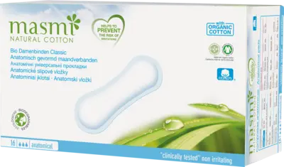 BIO DAMENBINDEN Classic 100% Bio-Baumwolle MASMI  1X16 St
