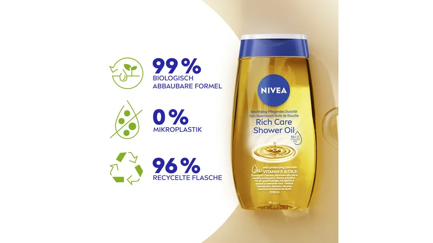NIVEA Reichhaltiges Pflegendes Duschöl 200 ml
