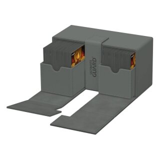 Ultimate Guard Twin Flip`n`Tray 200+ XenoSkin Monocolor - Grau