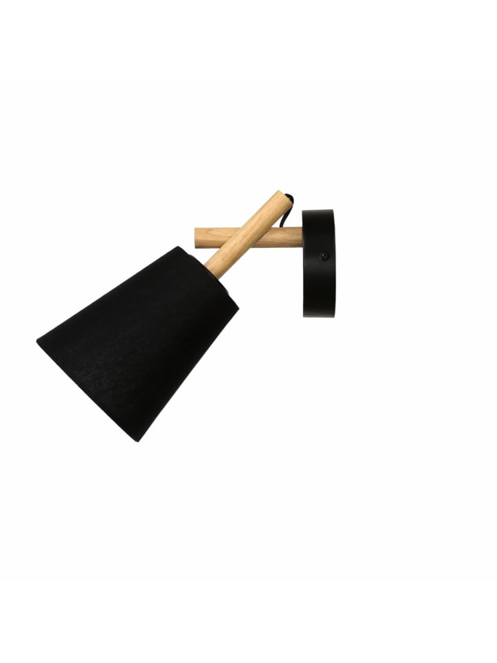 Licht-Erlebnisse Wandlampe in Helles Holz Schwarz günstig kaufen onesize