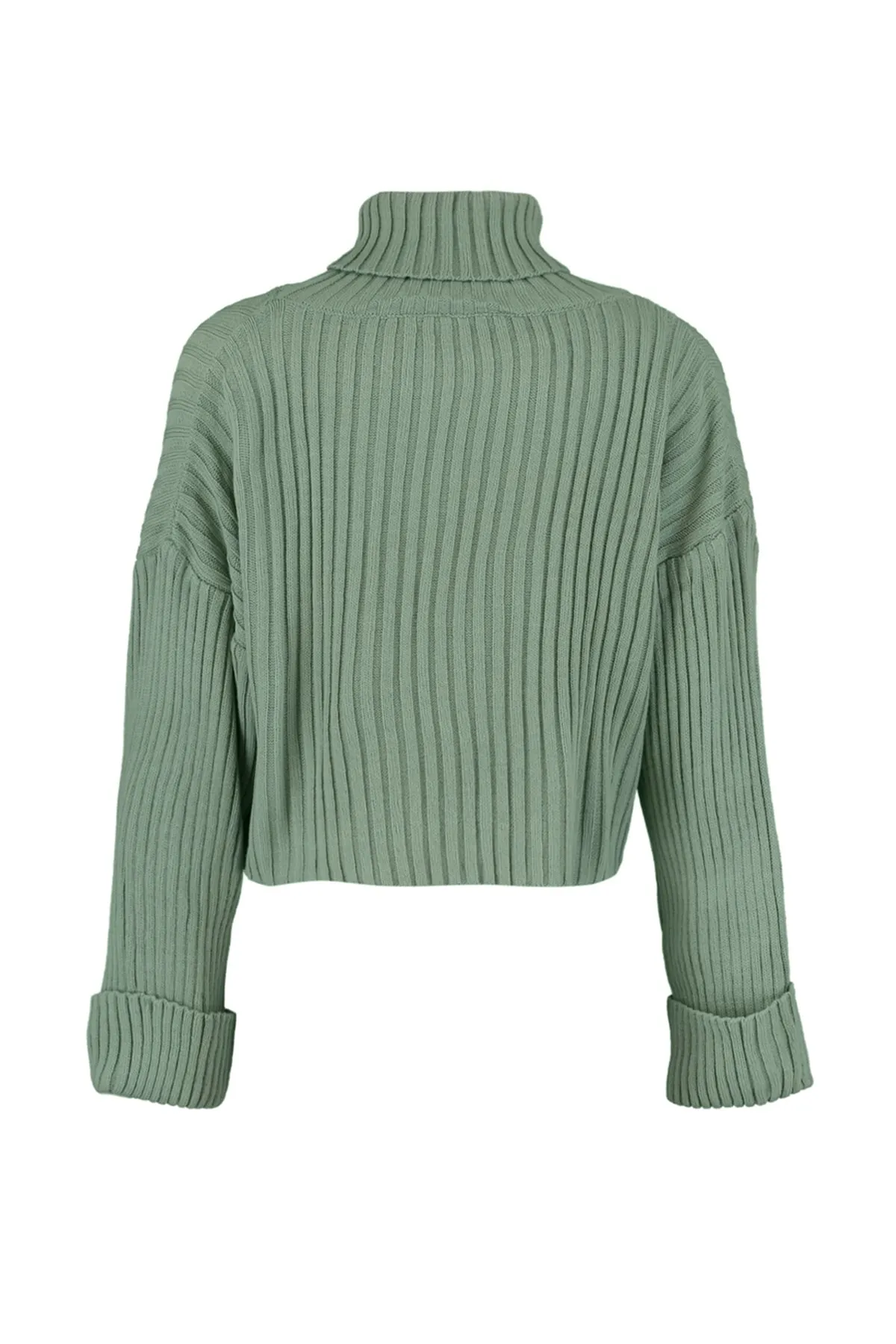 Trendyol Collection  Mint Kurzer Basic Strickpullover TWOAW22KZ0223