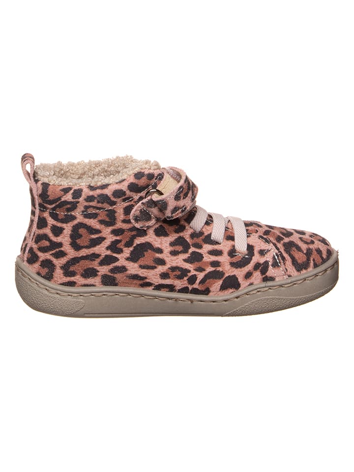 kmins Leder-Barfuß-Schnürschuh in Rosa/ Braun günstig kaufen