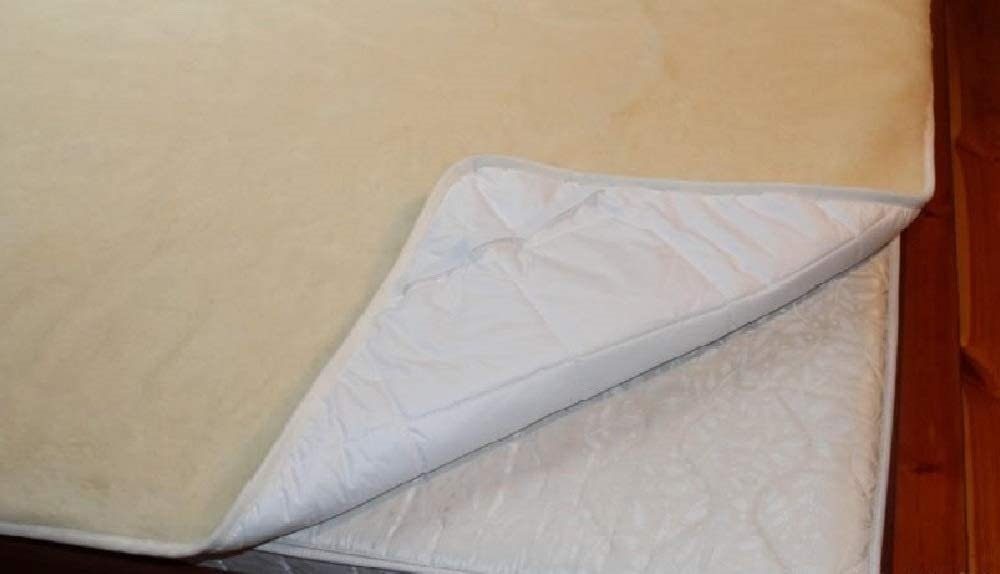 Matratzenschoner Merino Matratzenauflage aus Wolle und Baumwolle Welt der Träume, 4 elastische Eckbänder