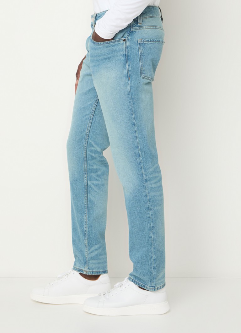 Blugi HUGO BOSS C-Re.Maine Slim-Fit, Decolorare Medie