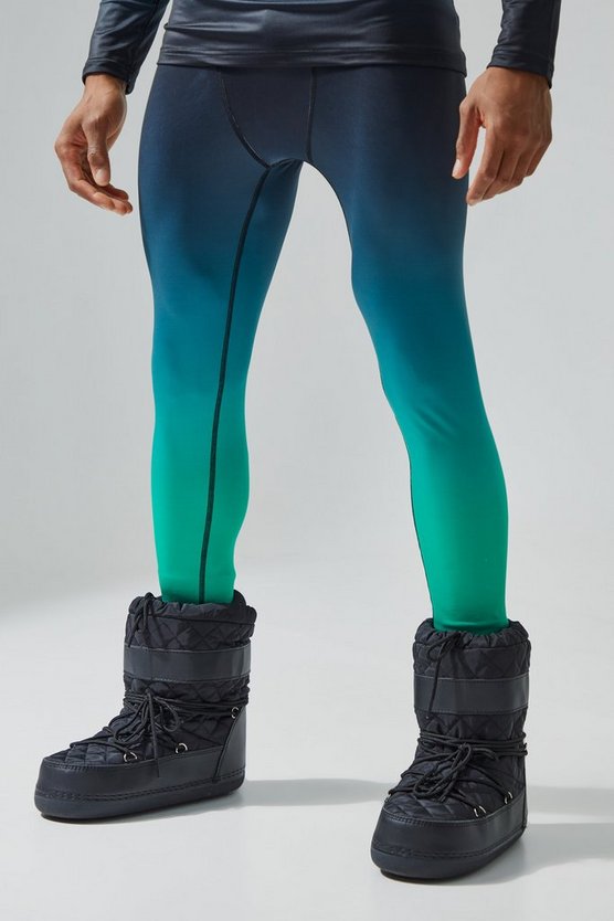 Man Active Leggings mit Fleece-Futter