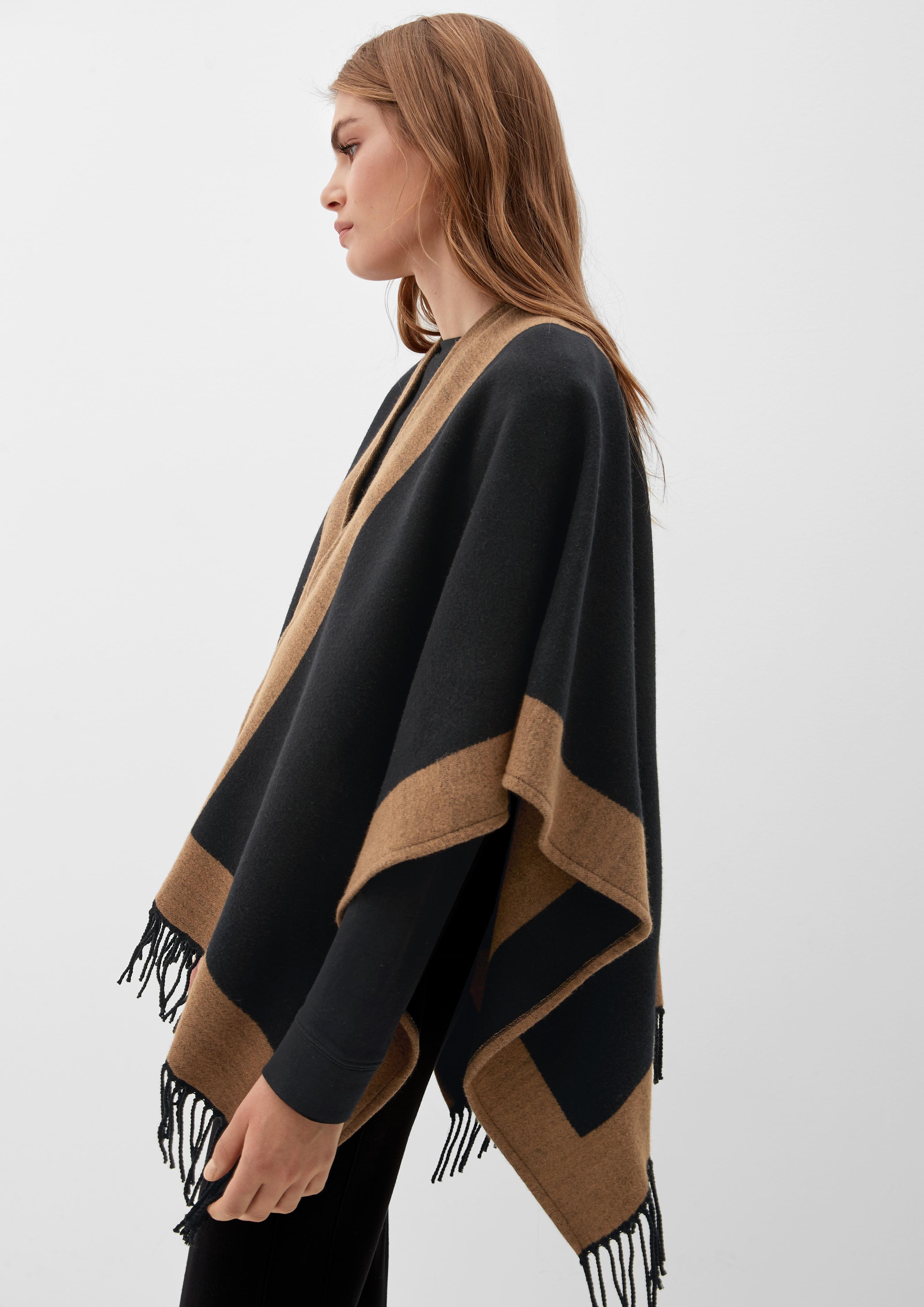 Poncho aus Viskosemix  2122268-9999