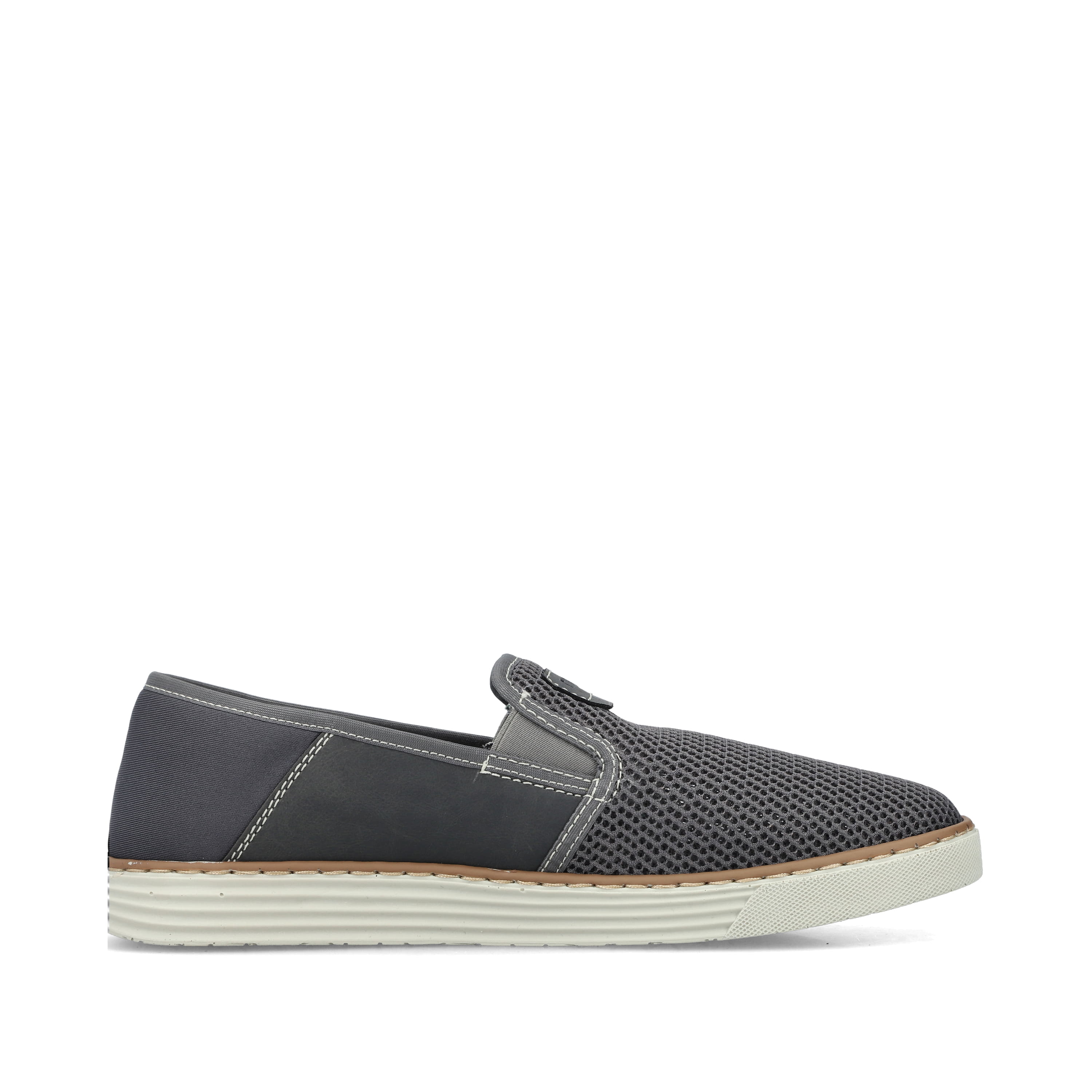 Rieker Herren Slipper steingrau
