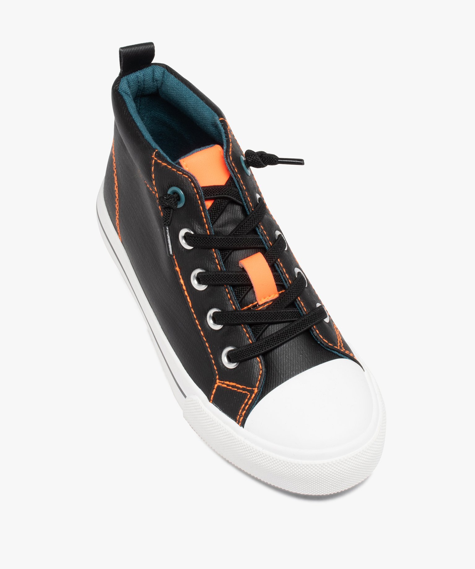 Baskets Garçon mid-cut déperlantes noir | GEMO