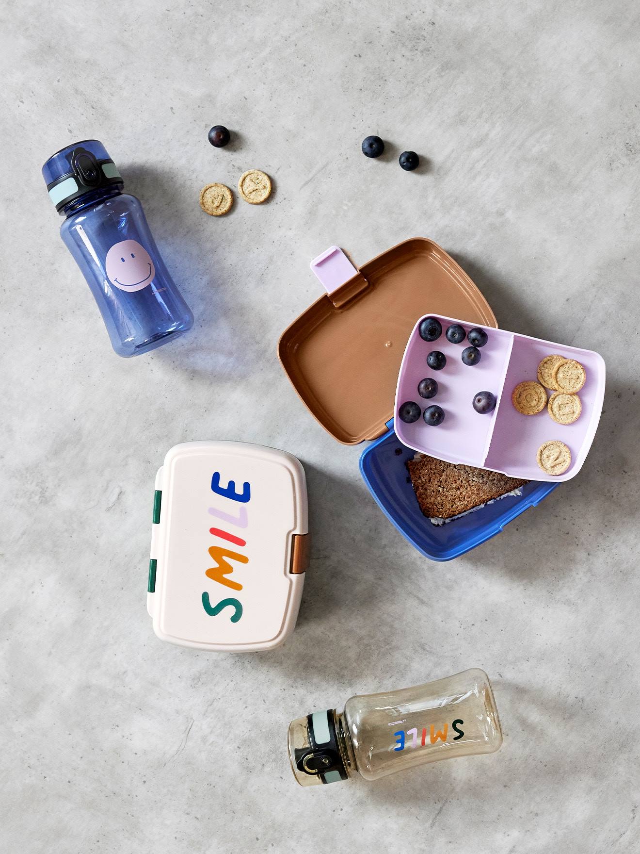 Lässig Kinder-Set: Brotdose & Trinkflasche ABOUT FRIENDS LÄSSIG - salbeigrün